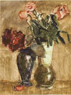 Розы. Бум., акварель. 1970-е