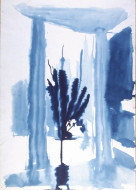 В парке. Бум., чернила. 36x48, 1981