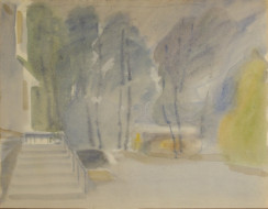 Дзинтари. Дом творчества. Бум., акварель. 46x36, 1973