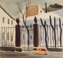 Март. Бум., акварель. 49x45, 1982 г.