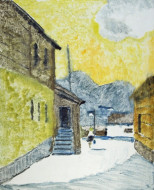 Утро. Бум., темпера. 39x48, 1960-е