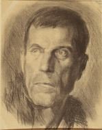 Мужской портрет. Бум.тон., карандаш 28x38, 1940-е