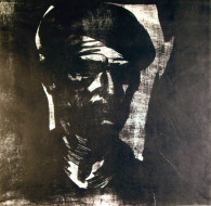 Узник Бухенвальда. Офорт. 50x50, 1960-е